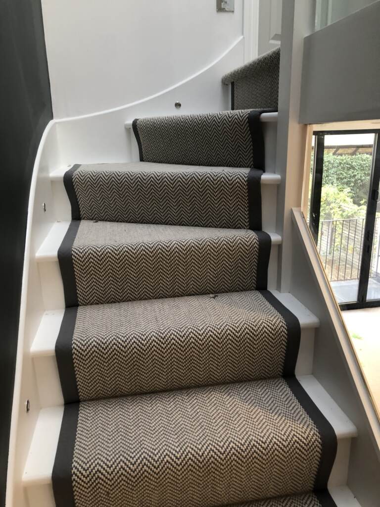 Fibre Carpets Flatweave Classics Herringbone Dapple Installation in Wimbledon, Carpet, Home