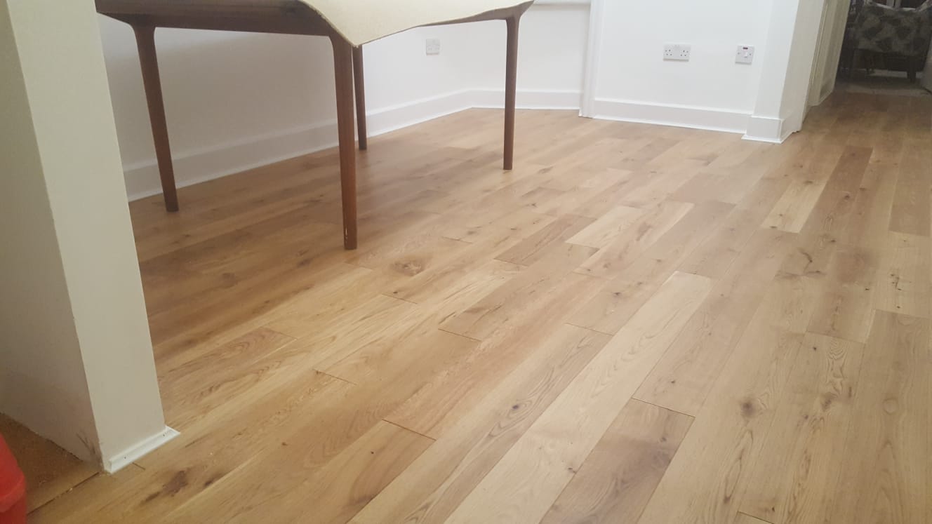Furlong Next Step 125 Rustic Lacquered Wood Flooring Installation In Acton-1