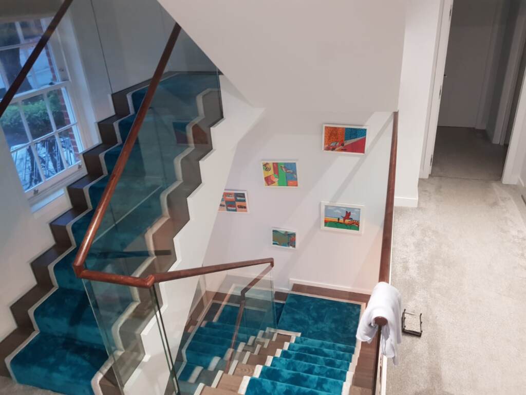 ITC Natural Luxury Flooring Cannes Petrol Installation in Canary Wharf, Carpet, Home