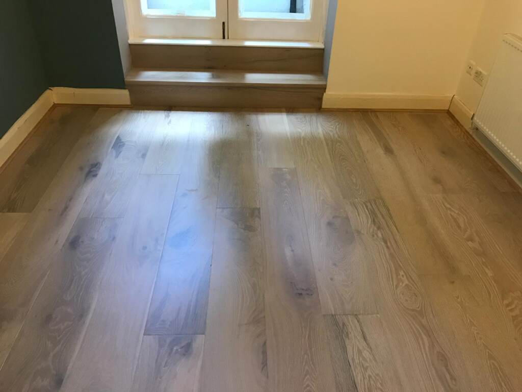Xylo Islington Polar Oak White Installation In Barnes - Wood Flooring - Barnes - Islington - Commercial