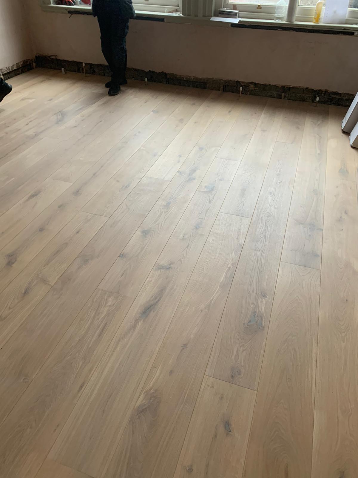 Staki Oak Blanc Wood Flooring Installation in Hammersmith - Wood Flooring - Residential