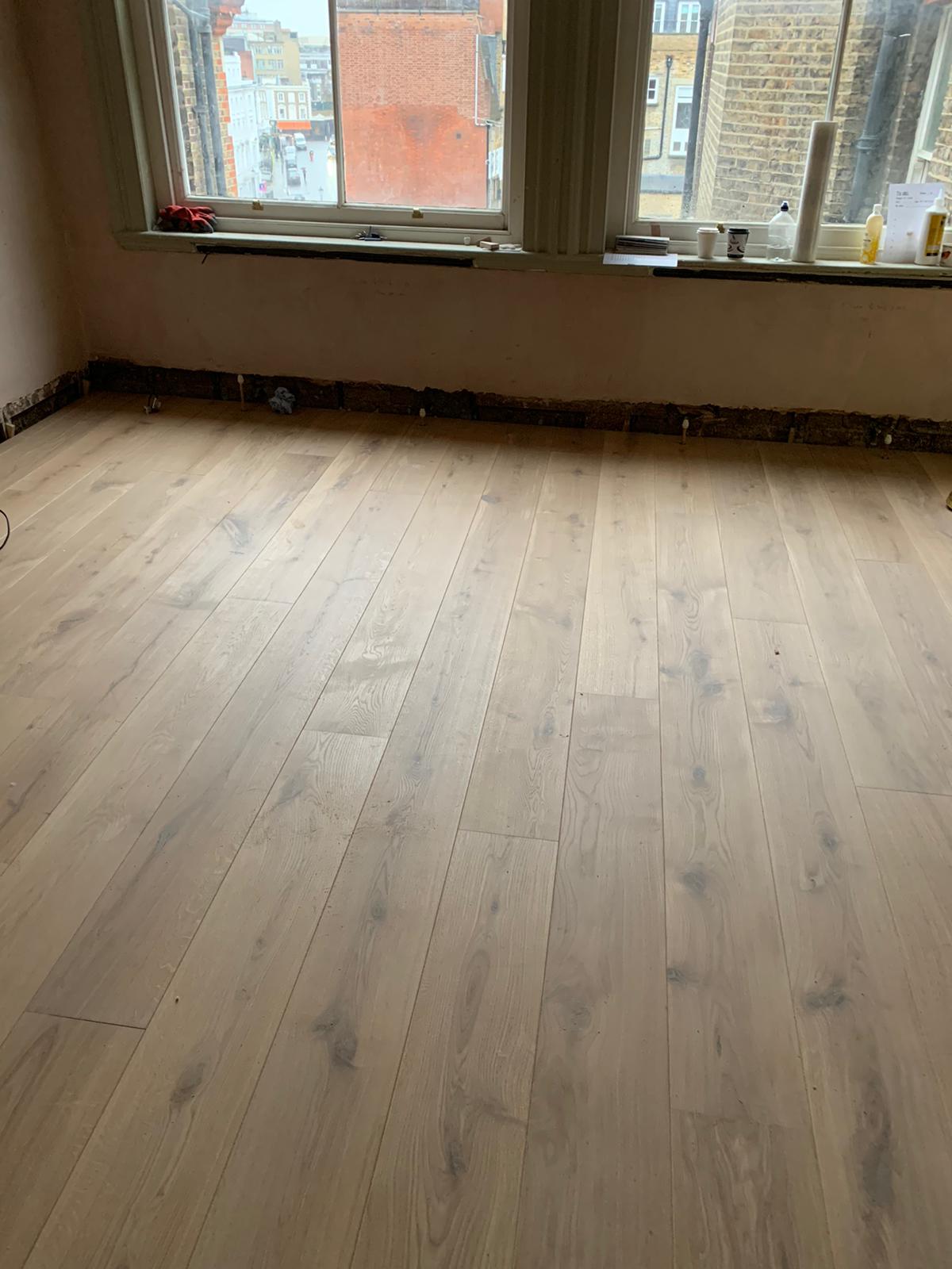 Staki Oak Blanc Wood Flooring Installation In Hammersmith-1
