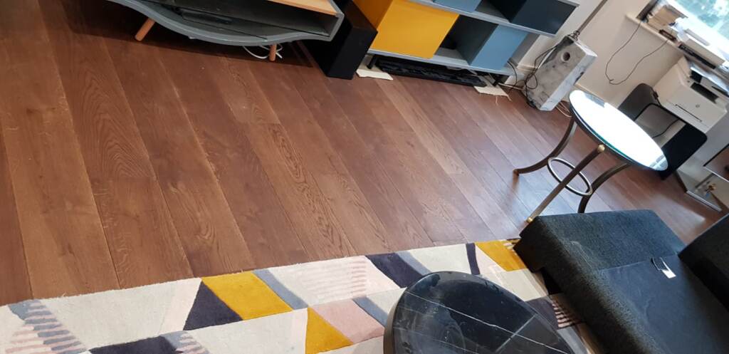 Staki Oak Chestnut Instalment in Knightsbridge, Wood Flooring, Home