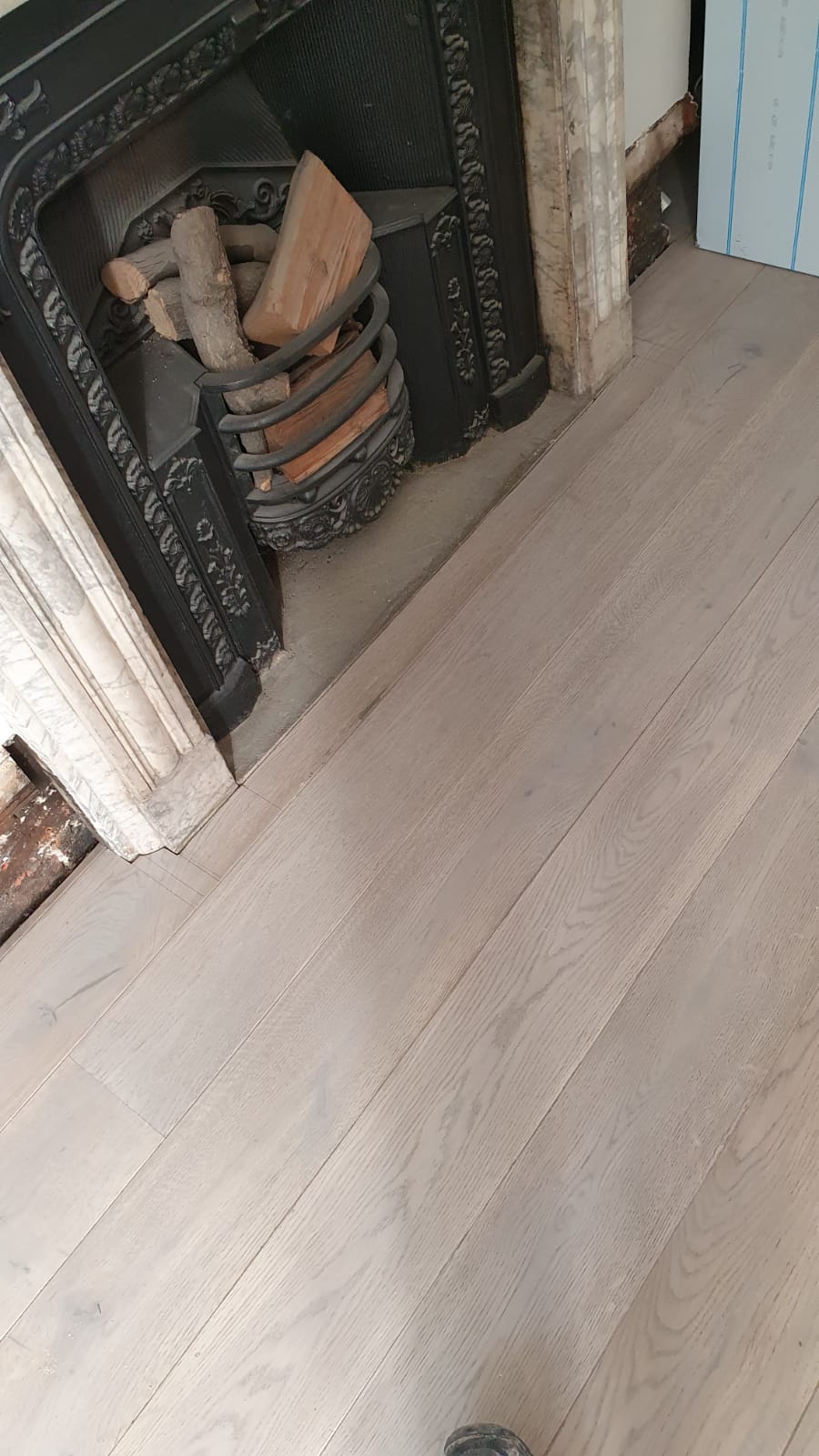 Staki Wood Flooring Asphalt Grey Installation In Putney-1