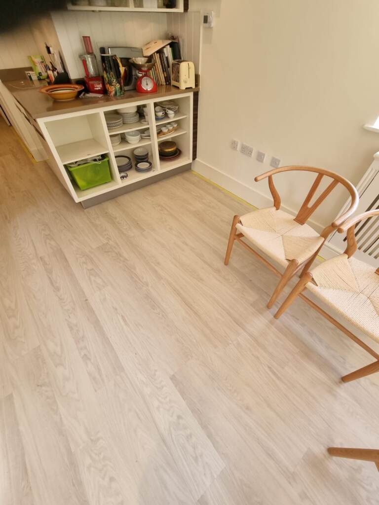 Amtico Spacia White Oak Installation in Farringdon, Luxury Vinyl Tile (LVT) Flooring, Wood Flooring, Home