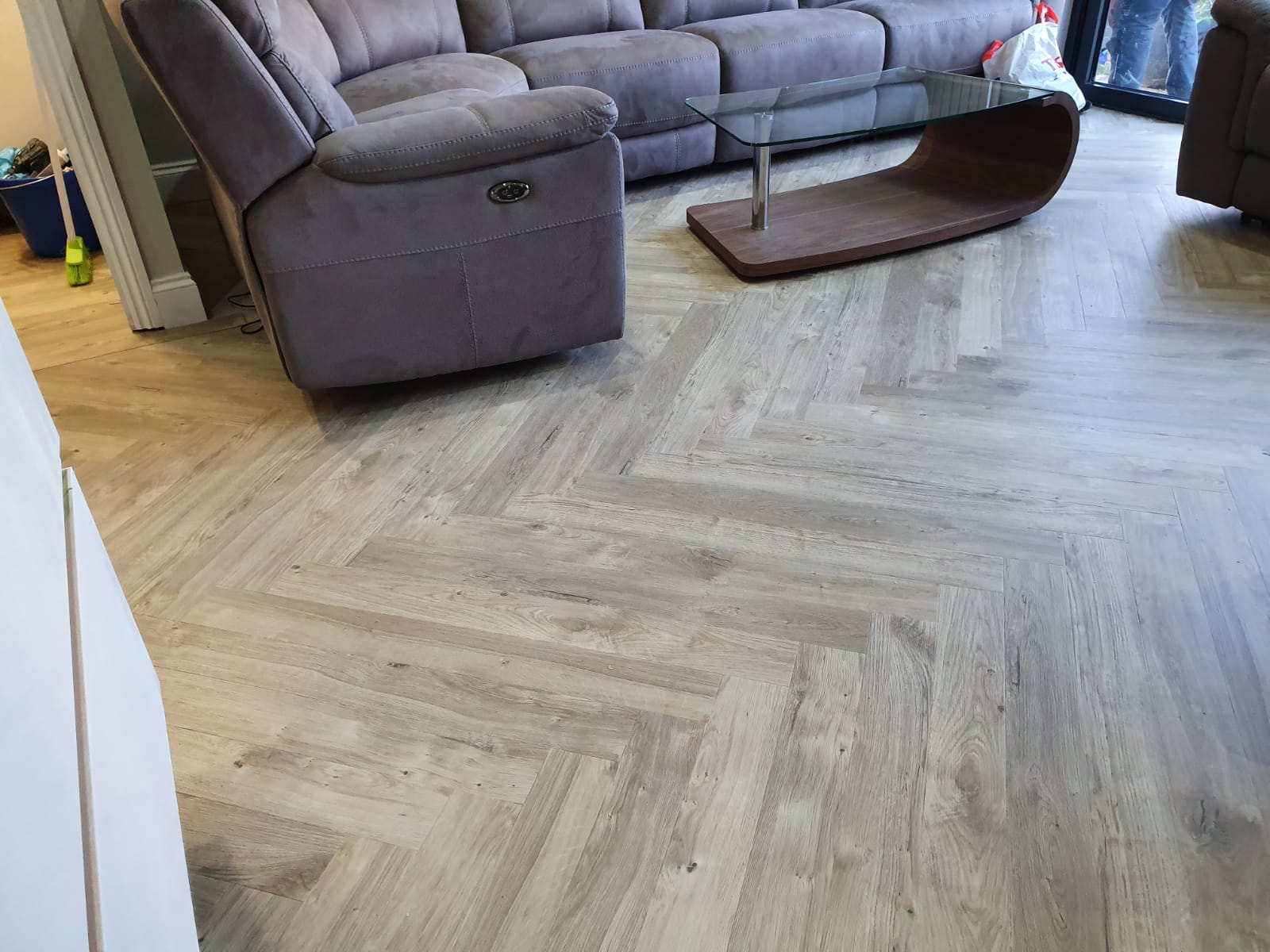 Amtico Spacia Sun Bleached Oak Installation in Wimbledon Wood Flooring - Amtico Flooring - Carpet - Wood Flooring
