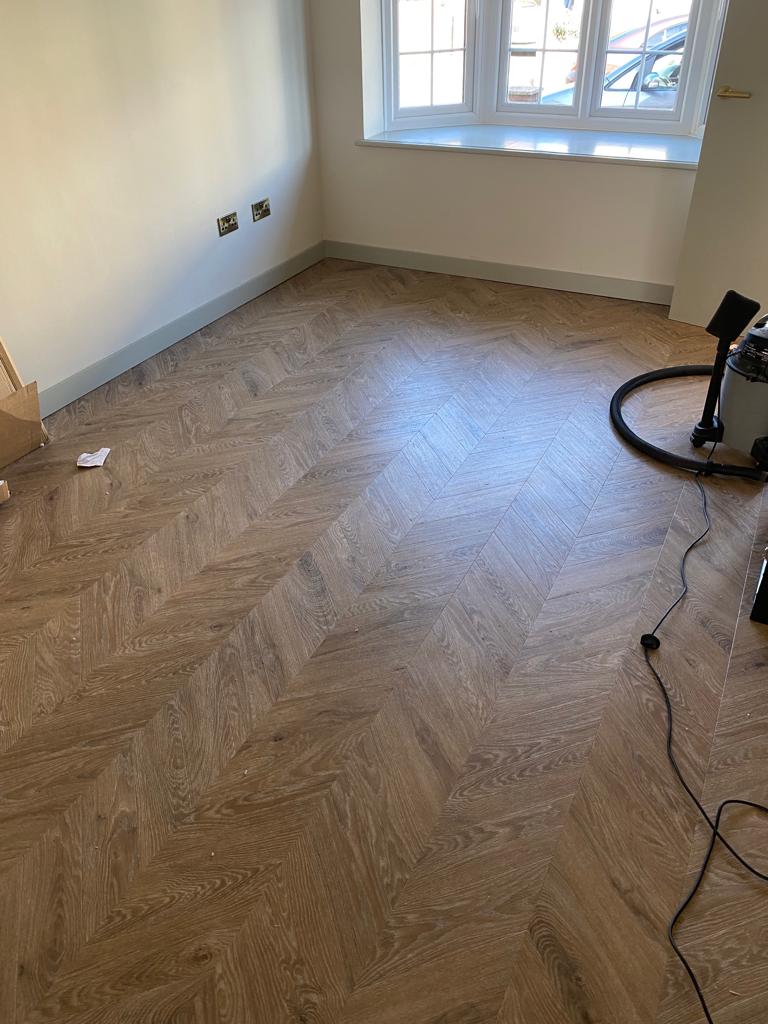 Amtico Signature Pleat Salted Oak Installation in Docklands Wood Flooring - Amtico Flooring - Residential