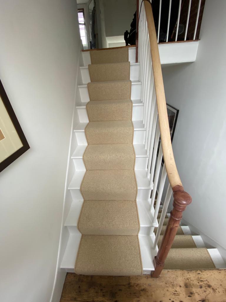 Clarendon Carpets Eton Stone Fitting in Canary Wharf - Carpet - Residential