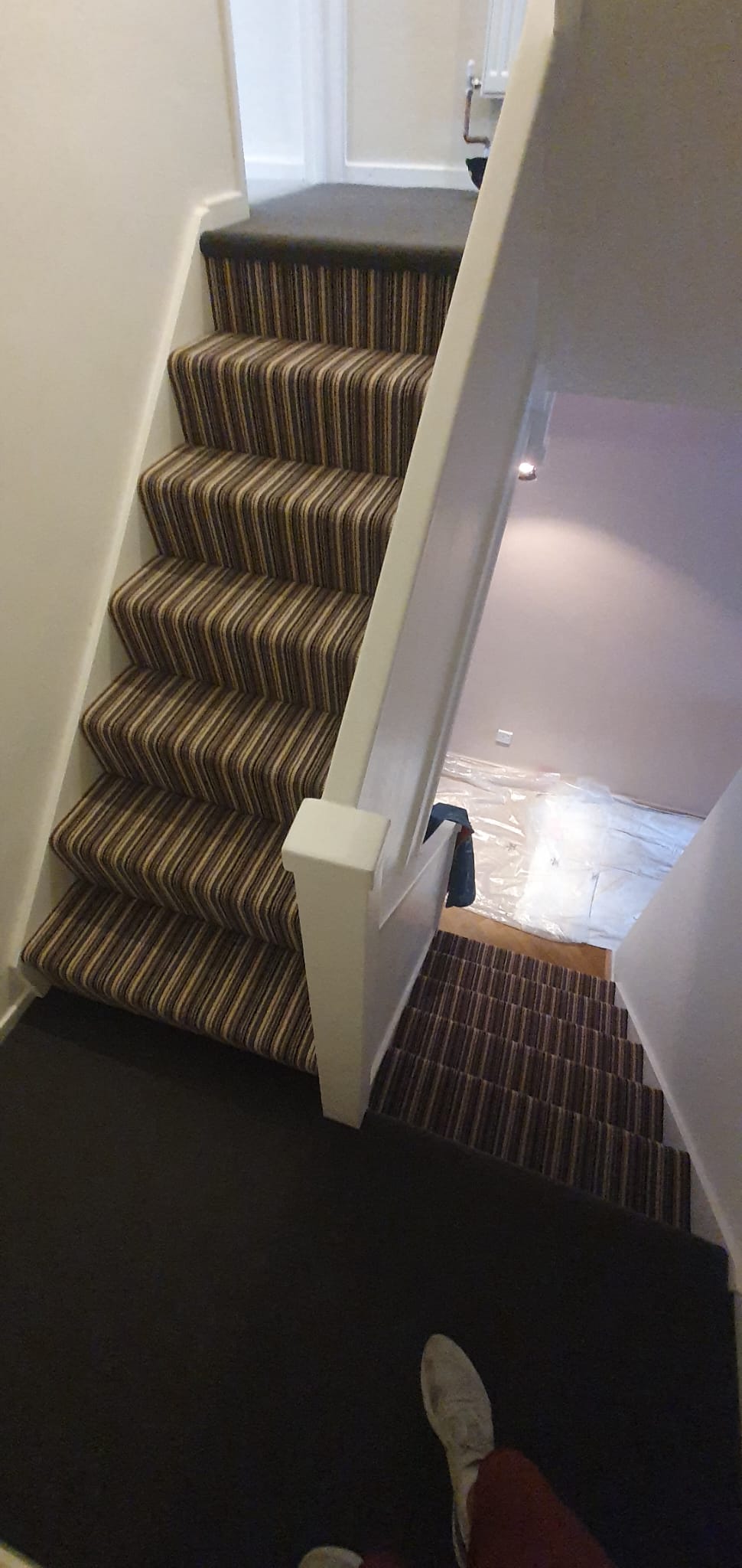 Hugh Mackay Carpets Deco Stripe Westminster Installation in Richmond - Carpet - Carpet