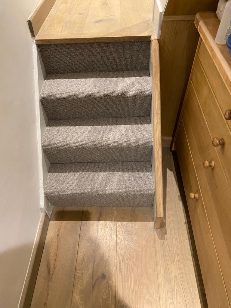 Kersaint Cobb Country Herbs Basil carpet installation in Docklands-2