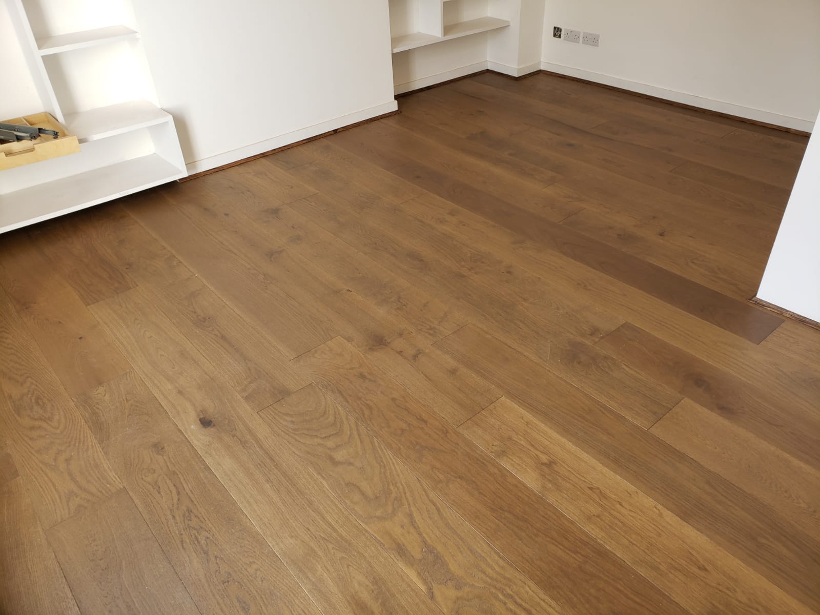 Staki Walnut Rustic wood flooring installation in Hammersmith-0