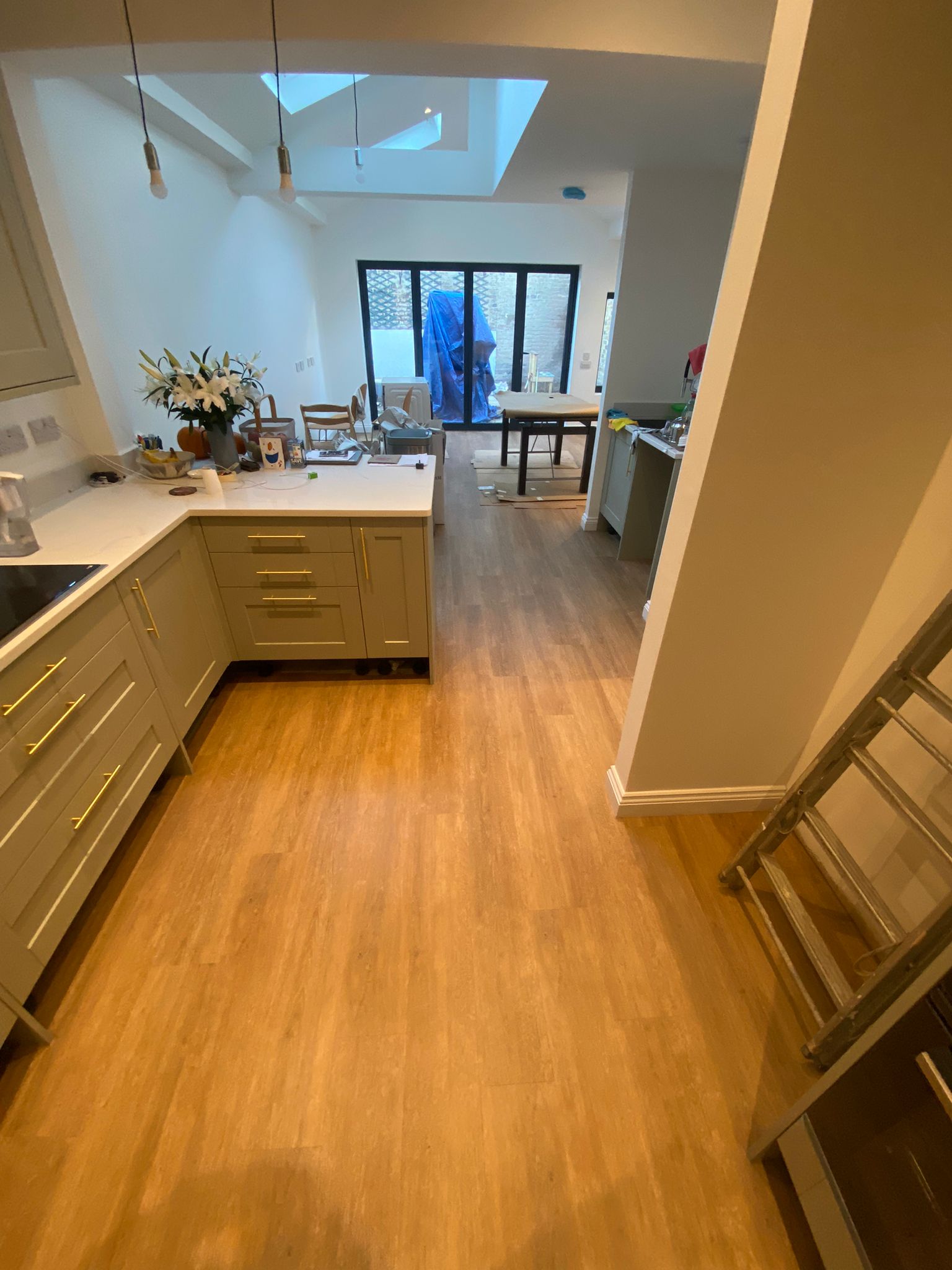 Amtico Spacia Limewood Natural Installation in Fulham Carpet - Amtico Flooring - Residential