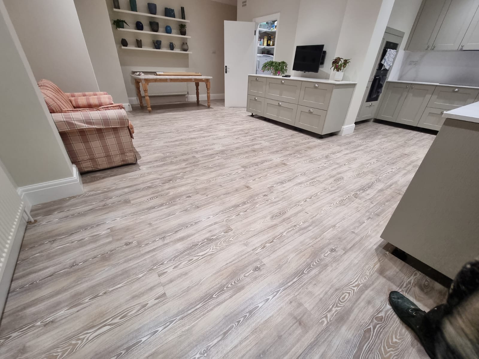 Amtico Spacia Worn Ash installation in Kensington-2