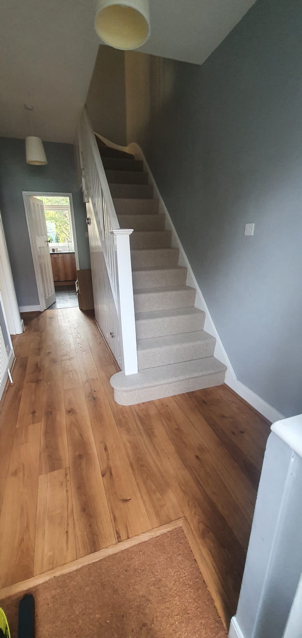 Crucial Trading Oregon Stripe Cocoa Ash Carpet Installation in Putney - Carpet - Residential