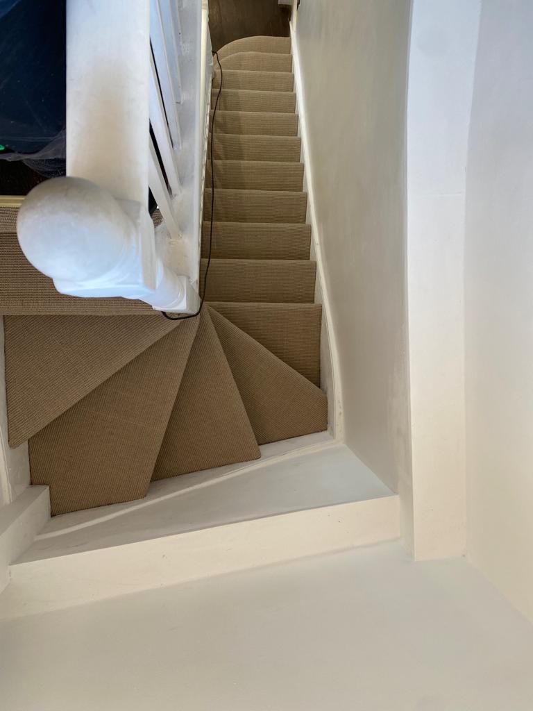 Fibre Carpets Classic Flatweave Herringbone Dapple installation in Barnes-2