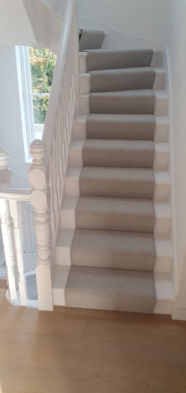 Fibre Carpets Seychelles Lagoon Installation in Chiswick - Carpet - Residential