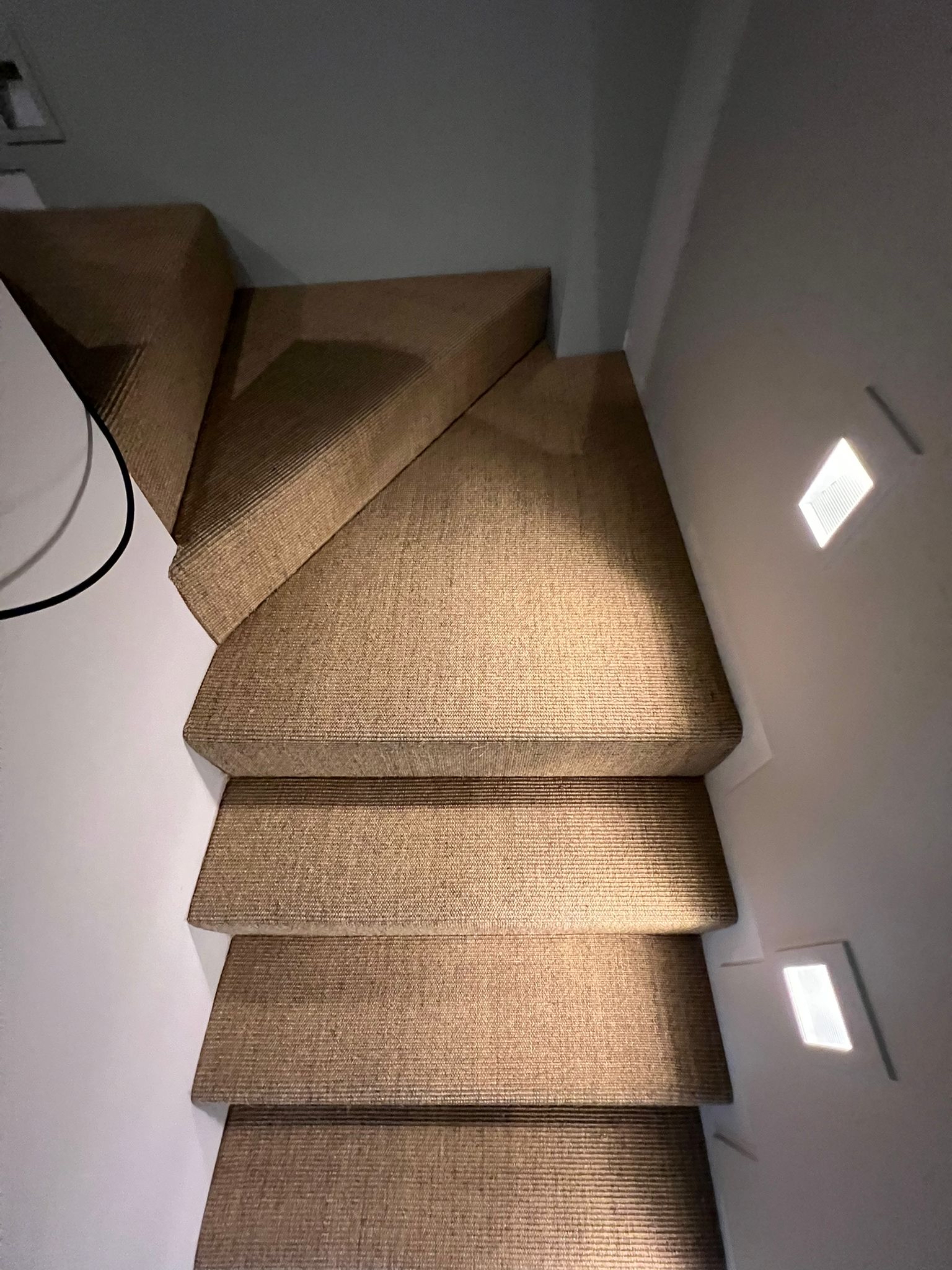 Likewise London Sisal Mini Boucle Flint carpet installation in Earls Court-0