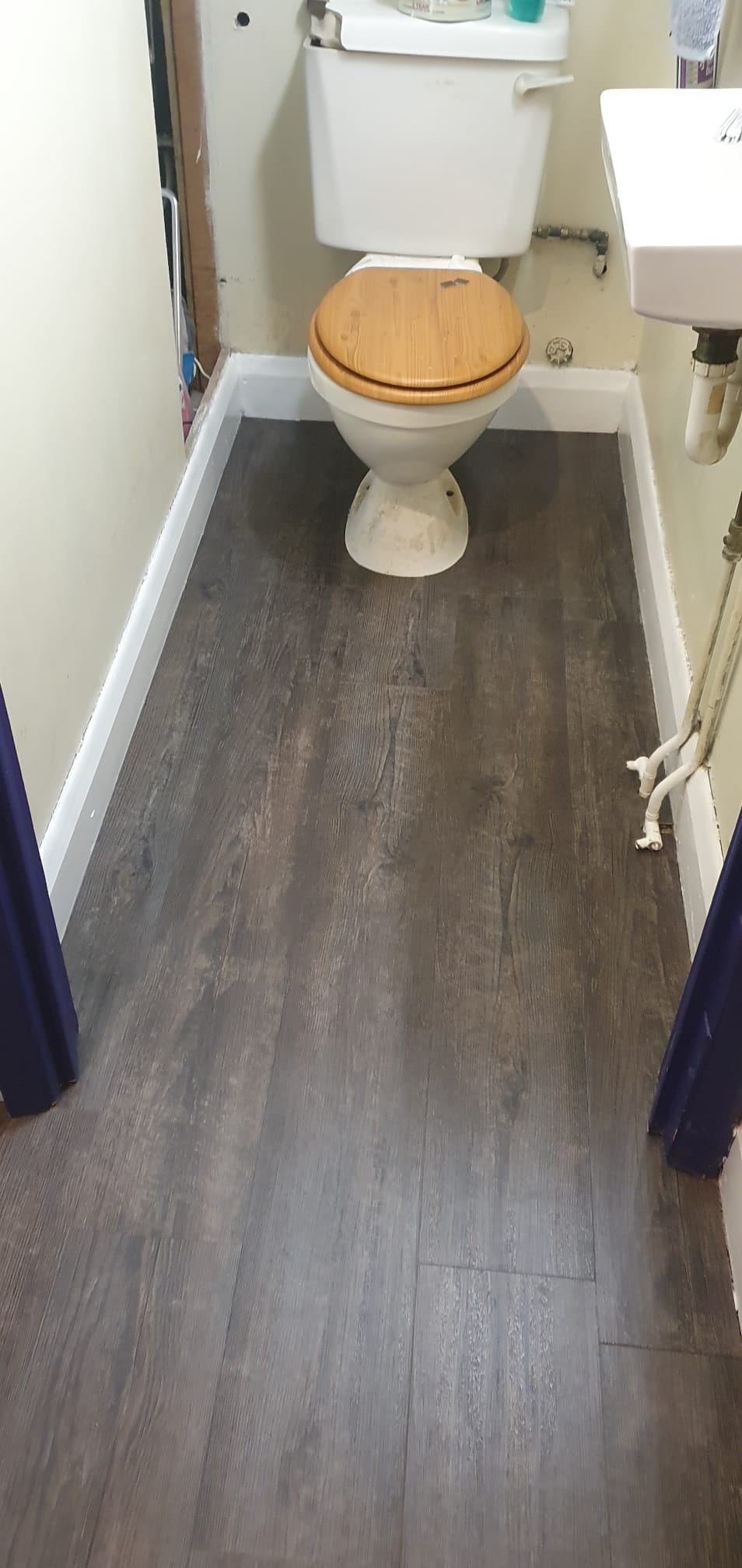 Amtico Spacia Blackened Spa Wood installation in Paddington-1