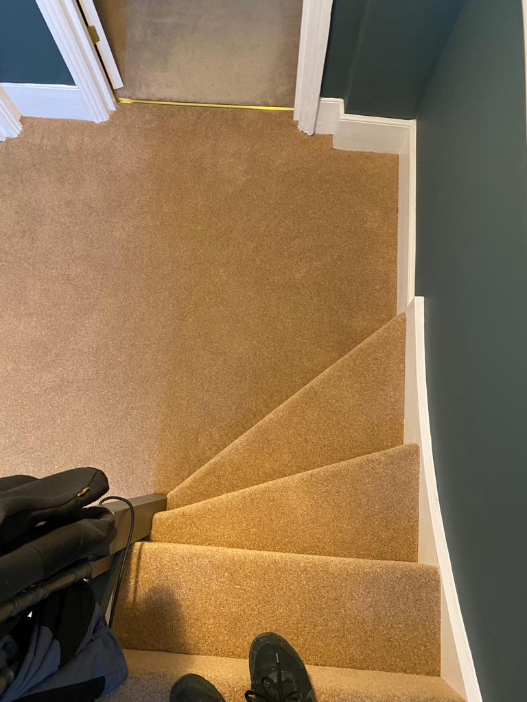 Brintons Twist Barley carpet installation in Lambeth-0