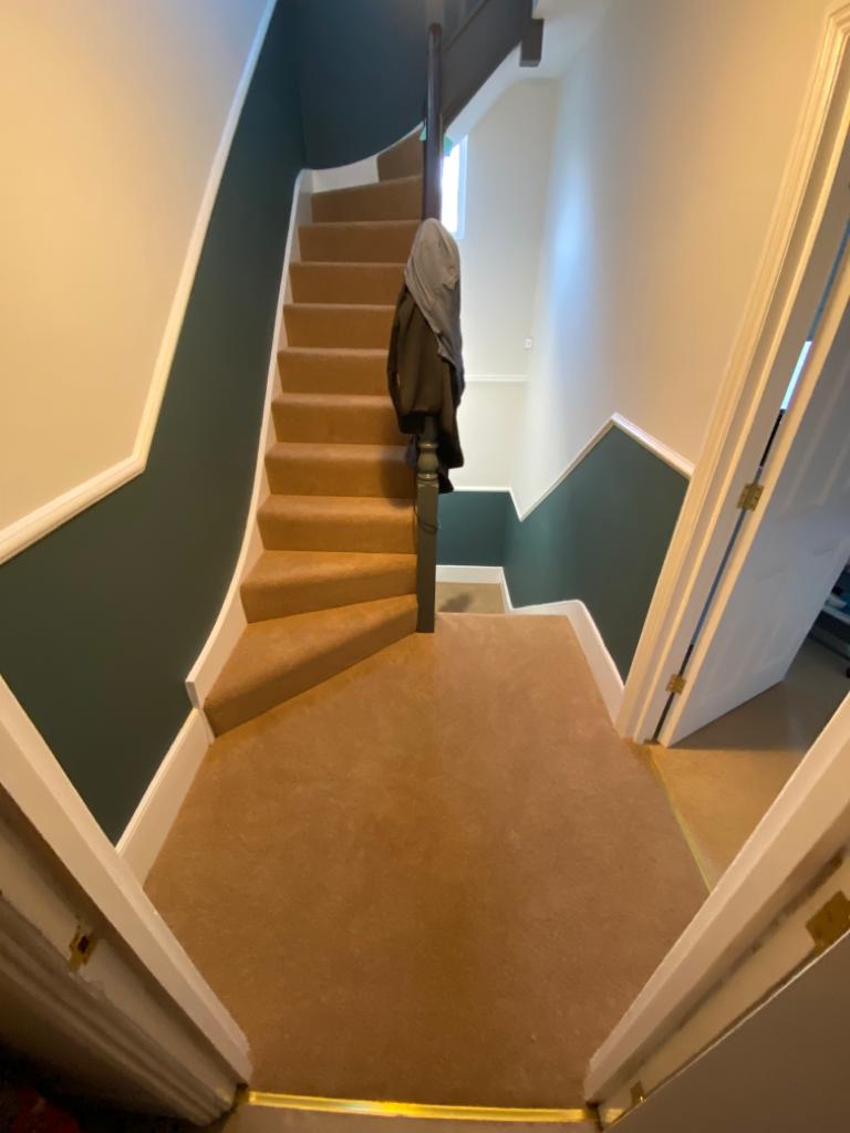 Brintons Twist Barley carpet installation in Lambeth-2