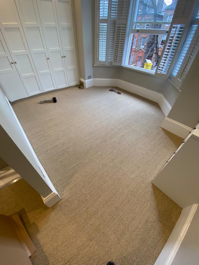 Fibre Carpets Sumatra Sisal installation in Hammersmith-1