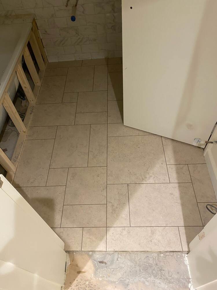 Amtico Signature Mirabelle Creme installation in Kilburn-0