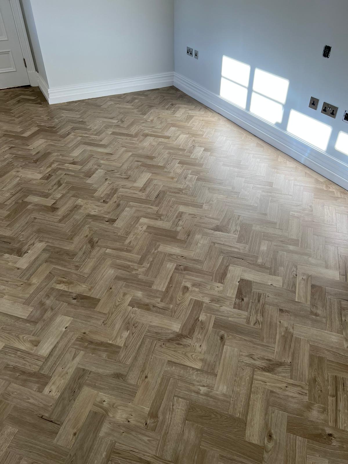 Amtico Spacia Sun Bleached Oak Installation in Lambeth Wood Flooring Installation - Amtico Flooring - Residential