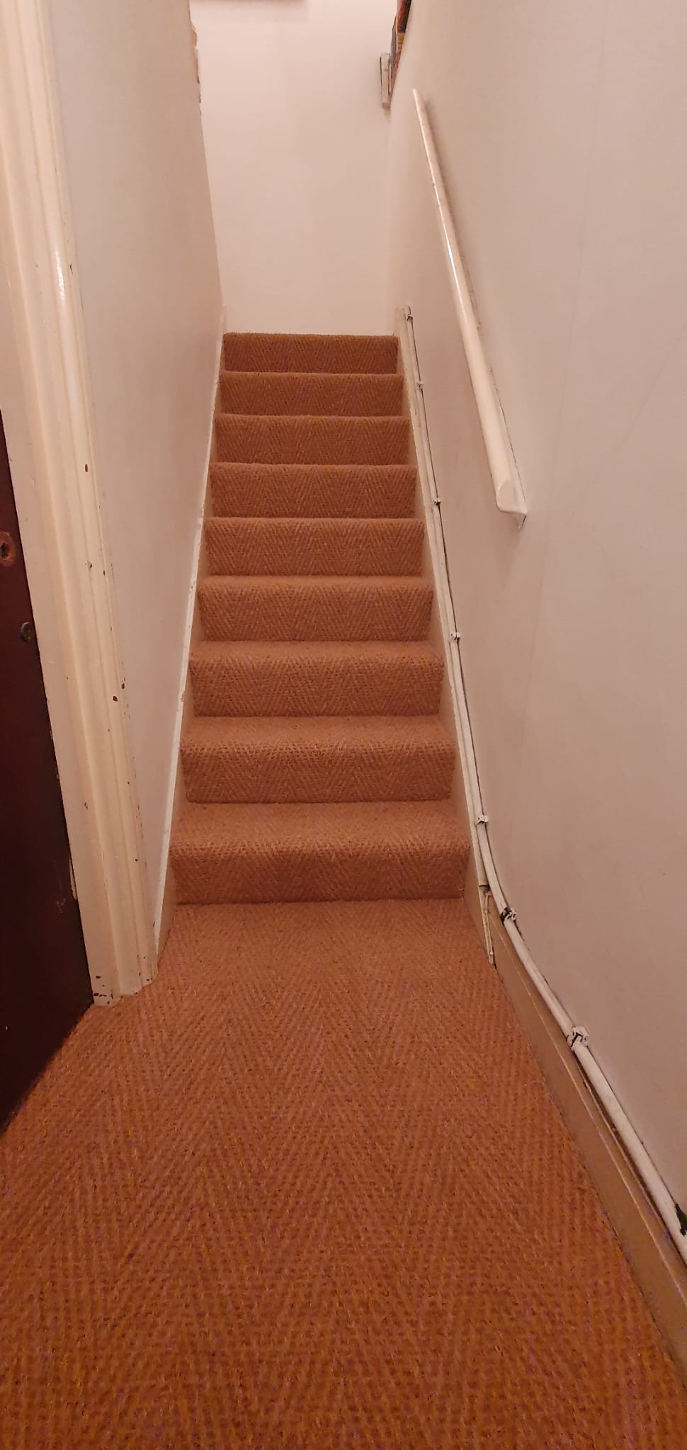 Crucial Trading Coir Herringbone Natural Carpet Installation in Kilburn - Carpet - Residential