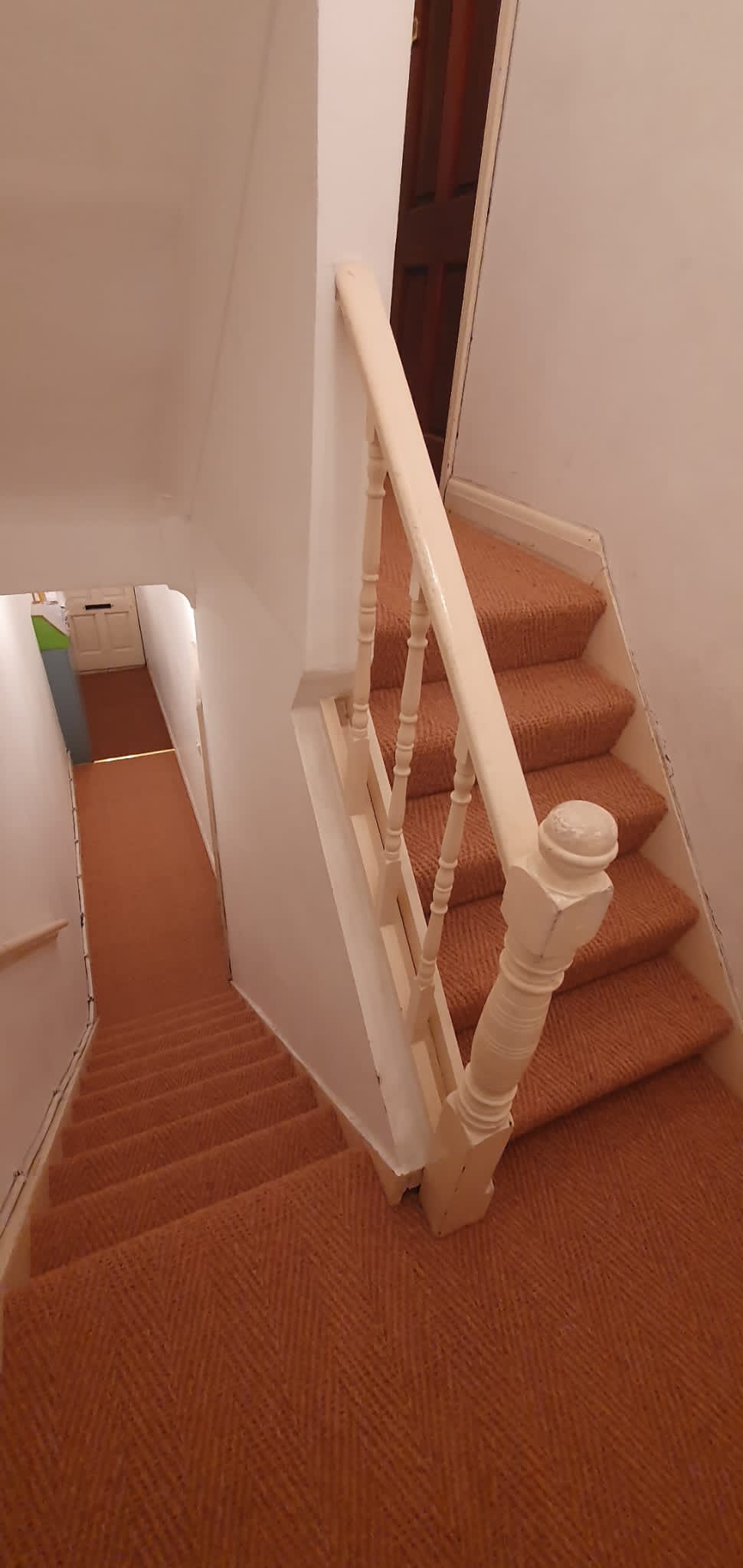 Crucial Trading Coir Herringbone Natural carpet installation in Kilburn-2