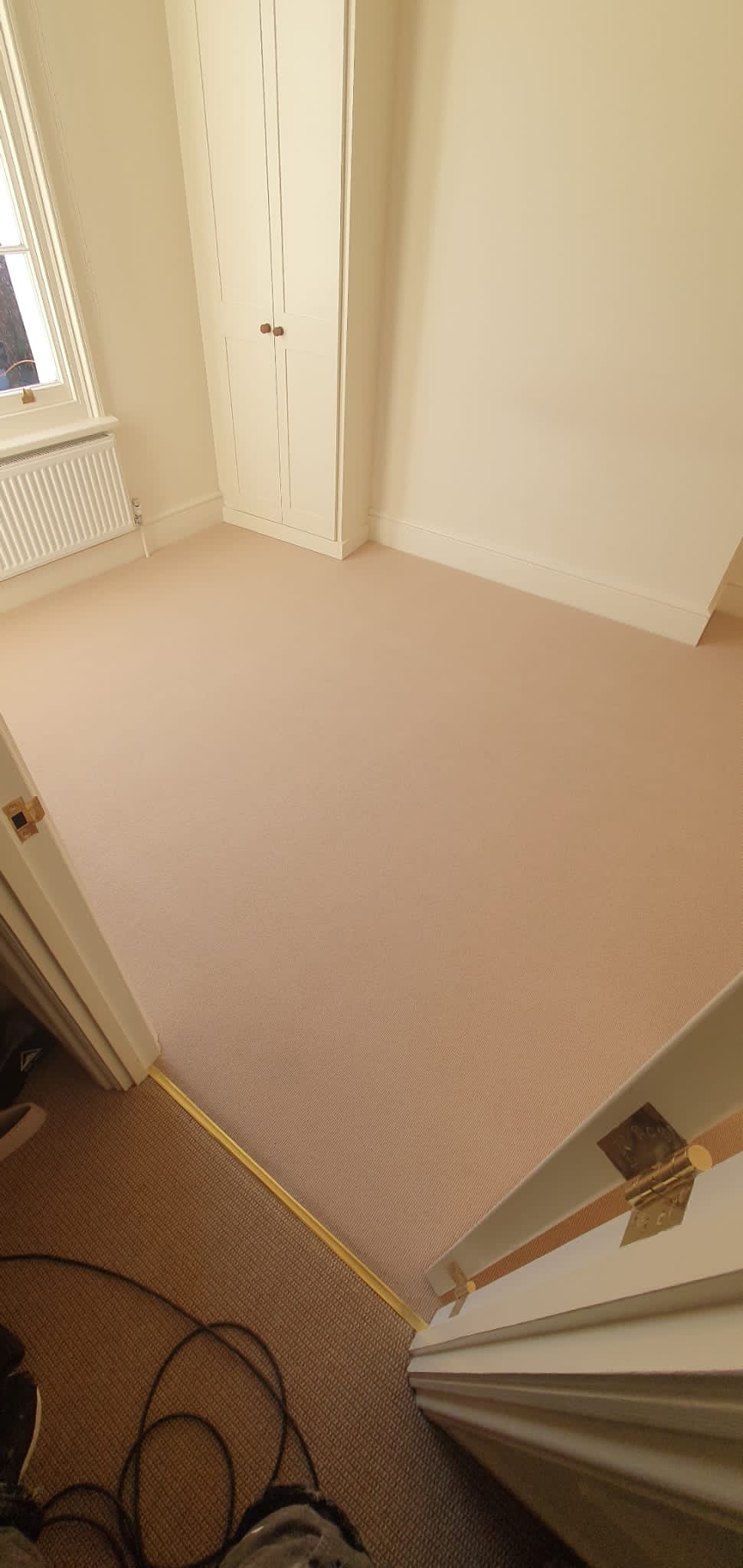 Westex Flooring Natural Loop Collection Cable Soya Carpet Installation in Wandsworth - Carpet - Residential