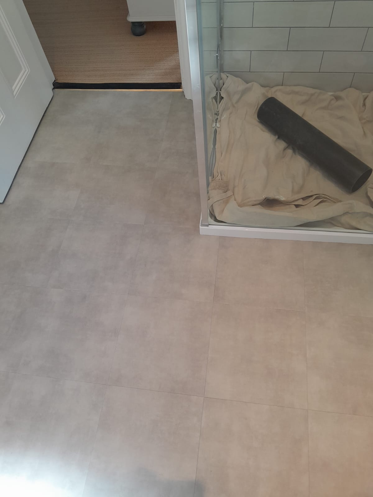 Amtico Signature Stucco Sage installation in Camden-1