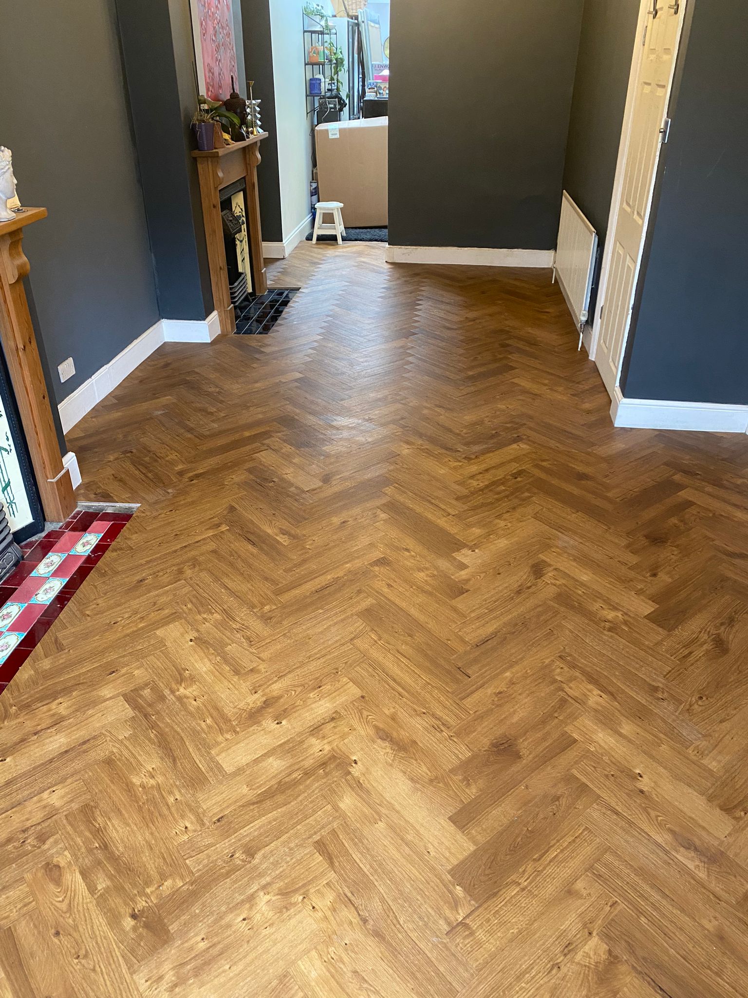 Amtico Spacia Royal Oak installation in Acton-1