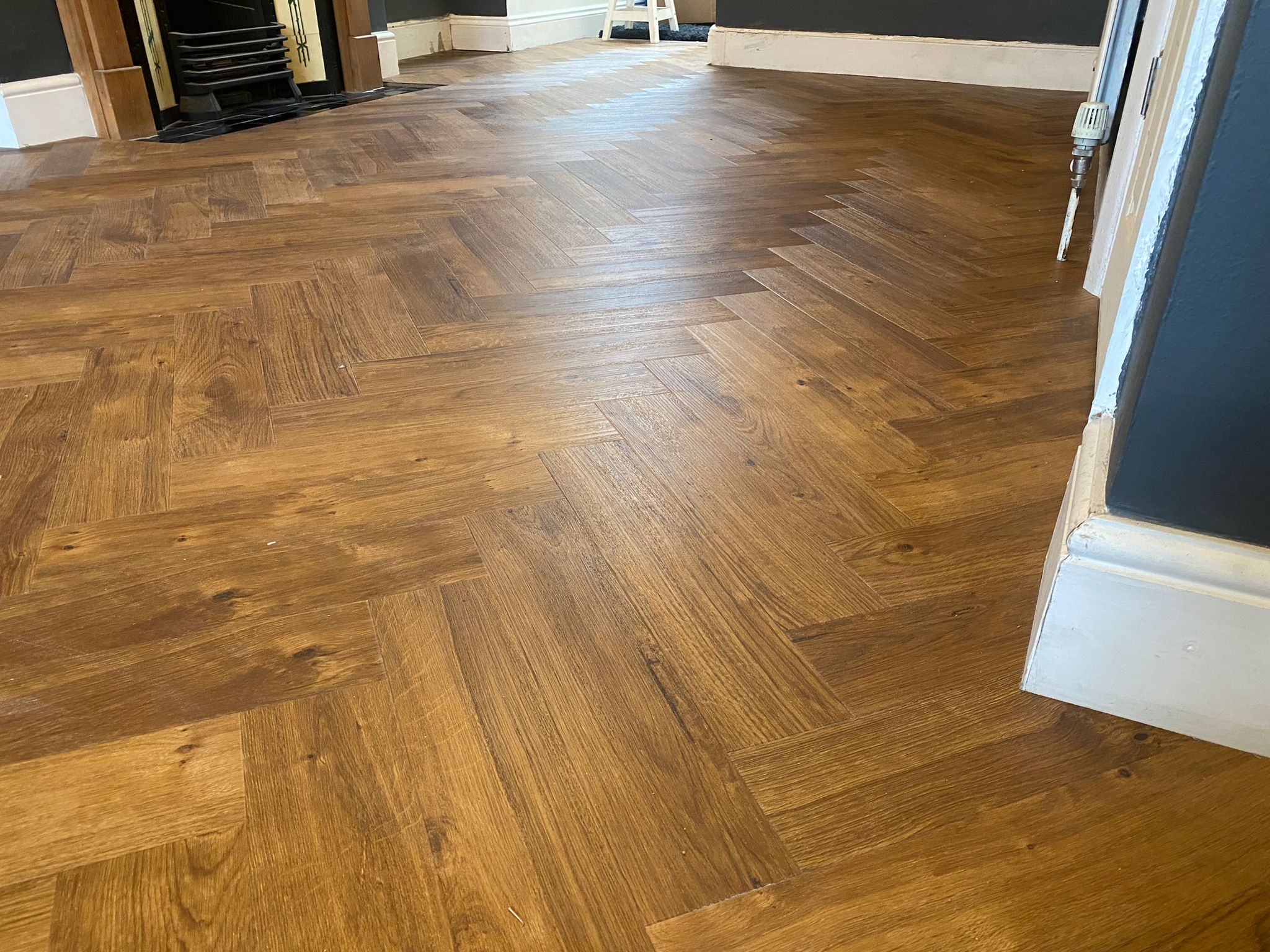 Amtico Spacia Royal Oak installation in Acton-2