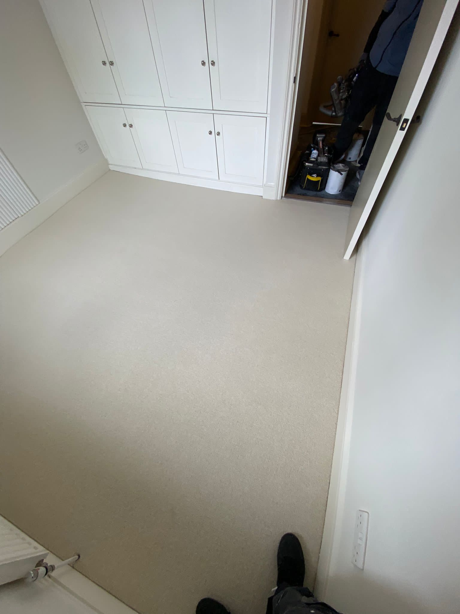 Clarendon Carpets Mayfair Ivory installation in Lambeth-2