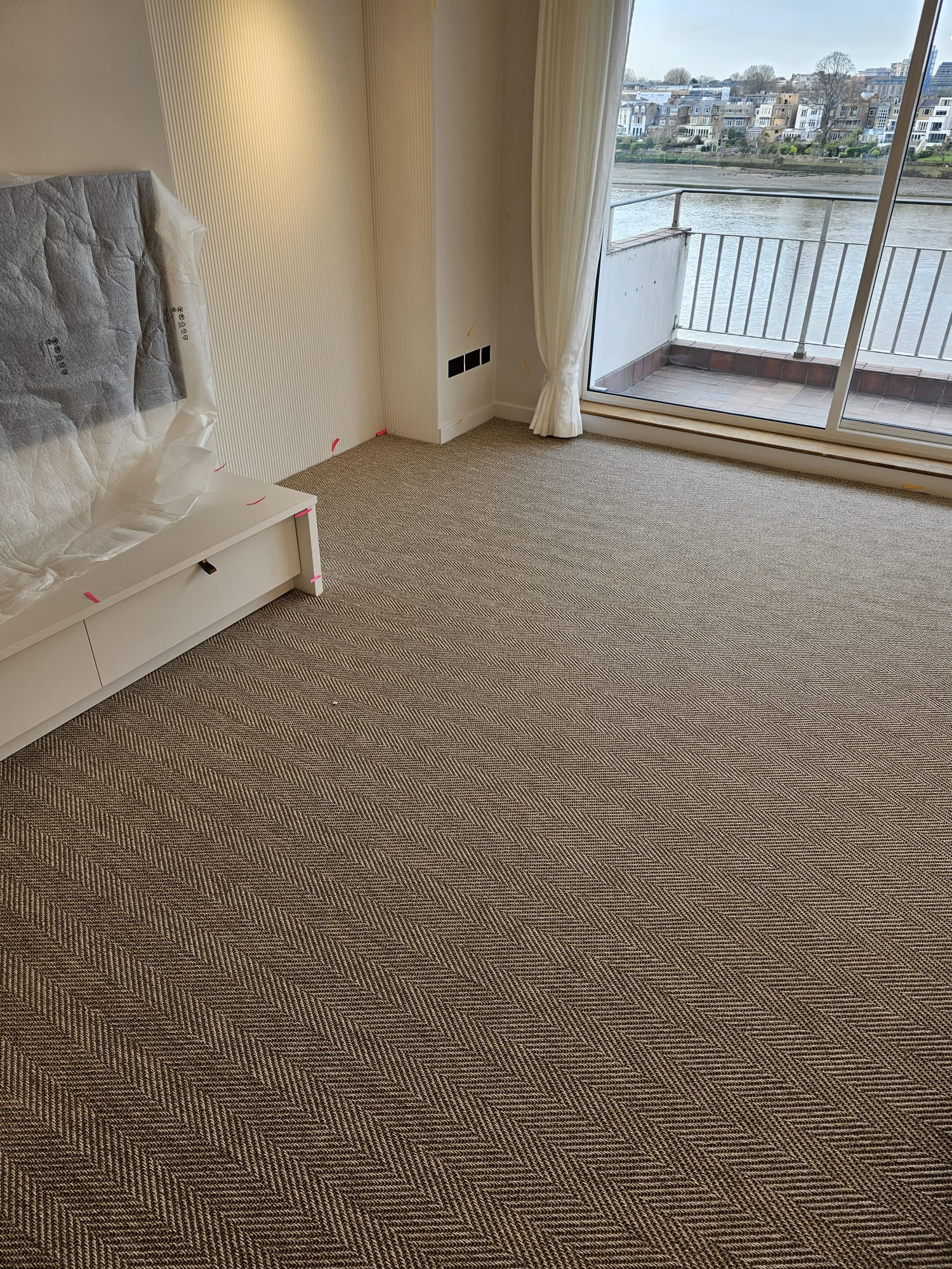 Elements London Havana Old Mural Carpet Installation in Notting Hill - Carpet - Residential