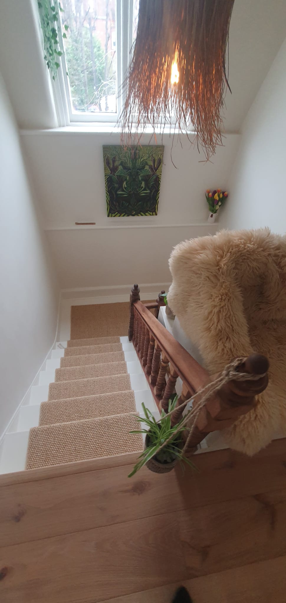 Fibre Carpets Sisal Artemis Silver installation in Islington-2