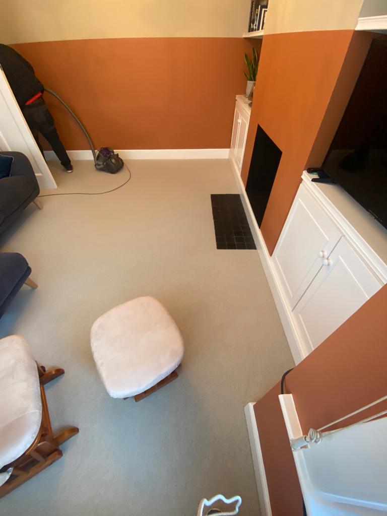 Fibre Carpets Wool Seychelles Lagoon Installation in Hammersmith - Carpet - Residential