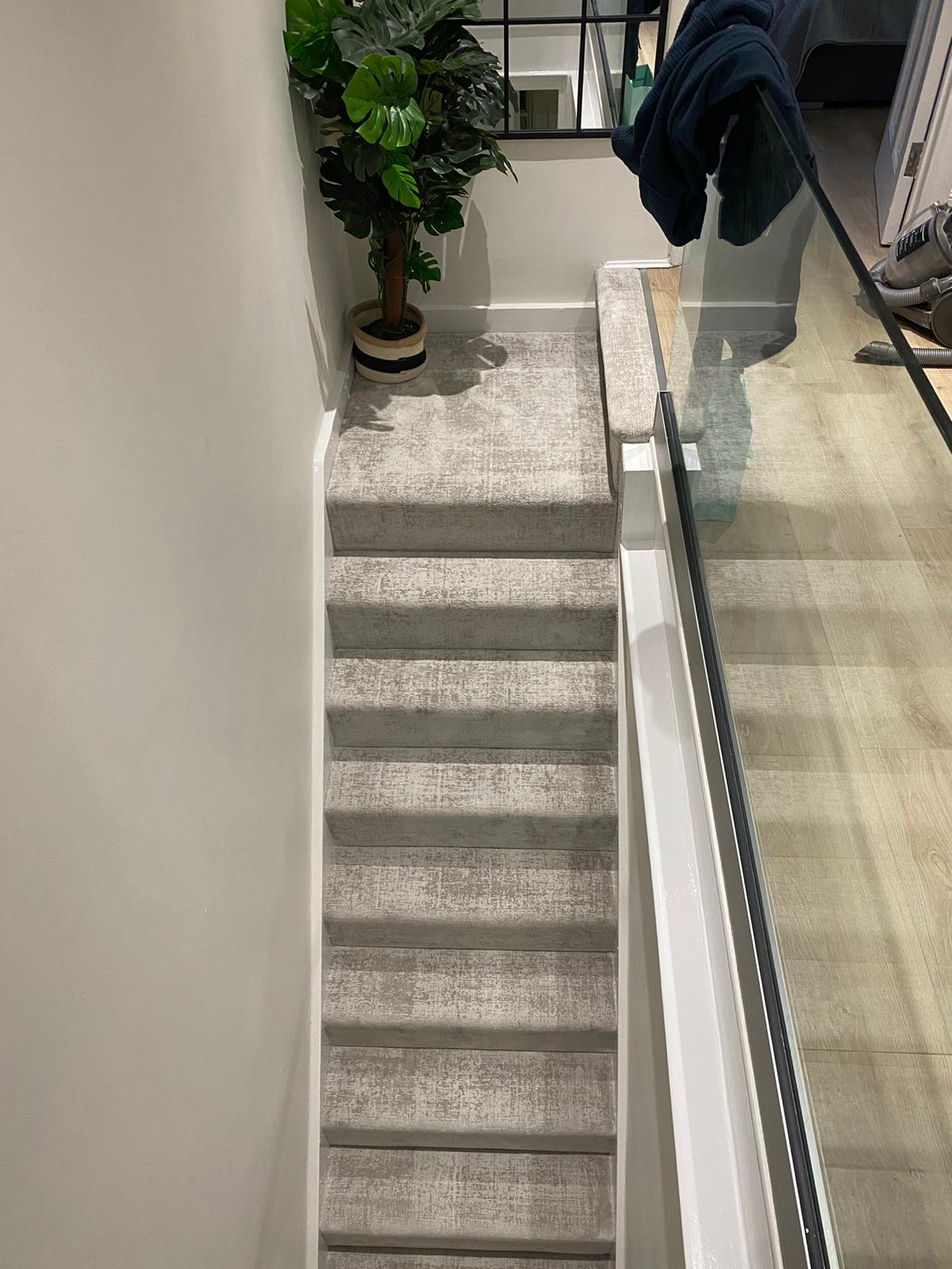 Rols Wool Carpets Luna White Rhodium Installation in Battersea - Carpet - Residential