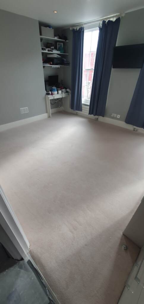 Westex Flooring Ultima Twist Major Parchment Carpet Installation in Battersea, Home