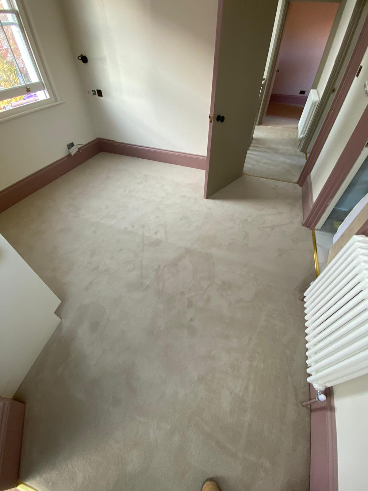 Westex Flooring Westend Velvet Marshmallow carpet installation in Earls Court-2