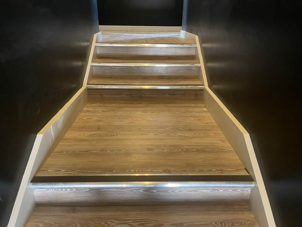 Amtico First Worn Ash Fitting in Wimbledon, Luxury Vinyl Tile (LVT) Flooring, Office