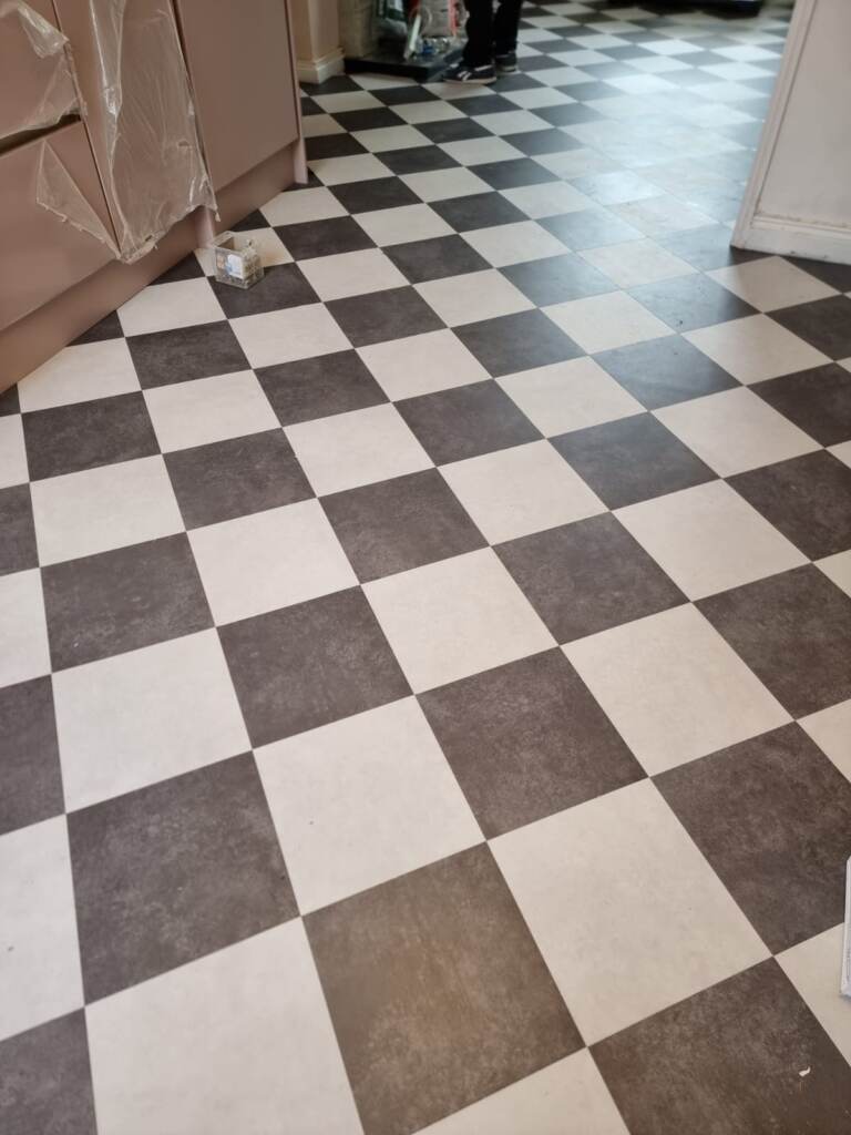 Amtico Spacia Horizon & Snow Installation in Belgravia, Luxury Vinyl Tile (LVT) Flooring, Home