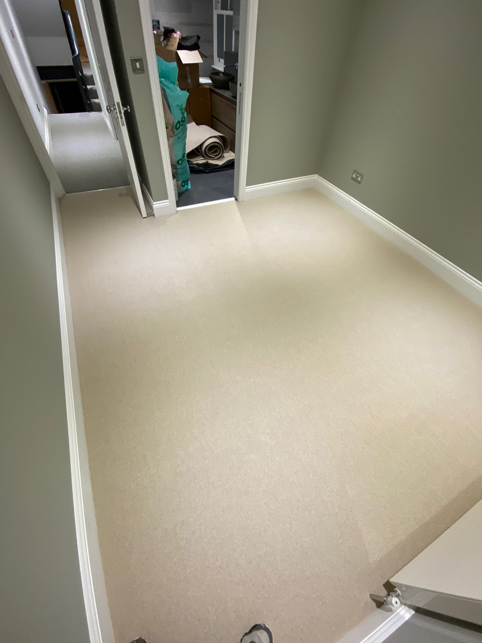 Clarendon Carpets Mayfair Natural installation in Docklands-0