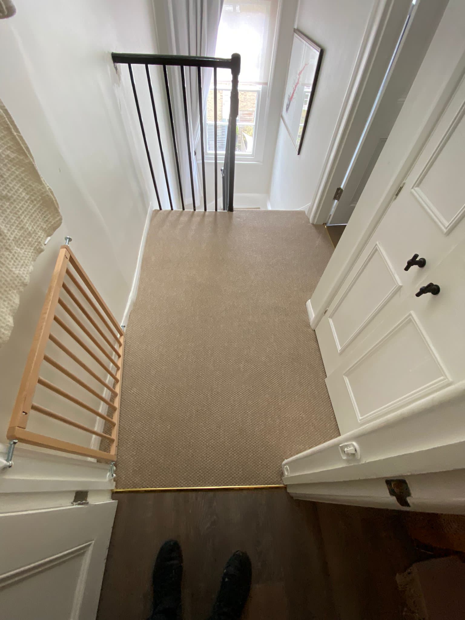 Fibre Carpets Flatweave Classics Panama Biscotti Installation in Ealing - Carpet - Residential