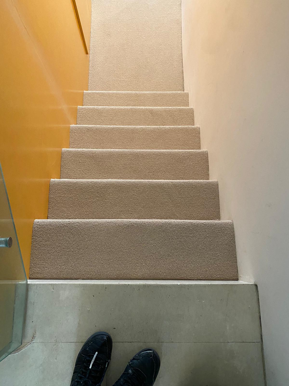 Hugh Mackay Carpets Deco Plains Biscuit Installation in Belgravia - Carpet - Residential