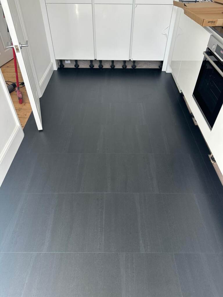 Amtico Signature Graphite Slate Installation In Shepherds Bush - Luxury Vinyl Tile (LVT) Flooring - Residential