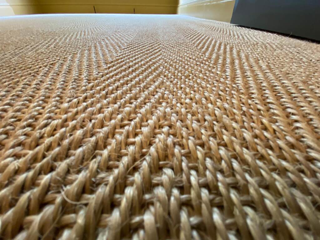 Crucial Trading Harmony Herringbone Light Caramel Carpet Installation in Camden, Home