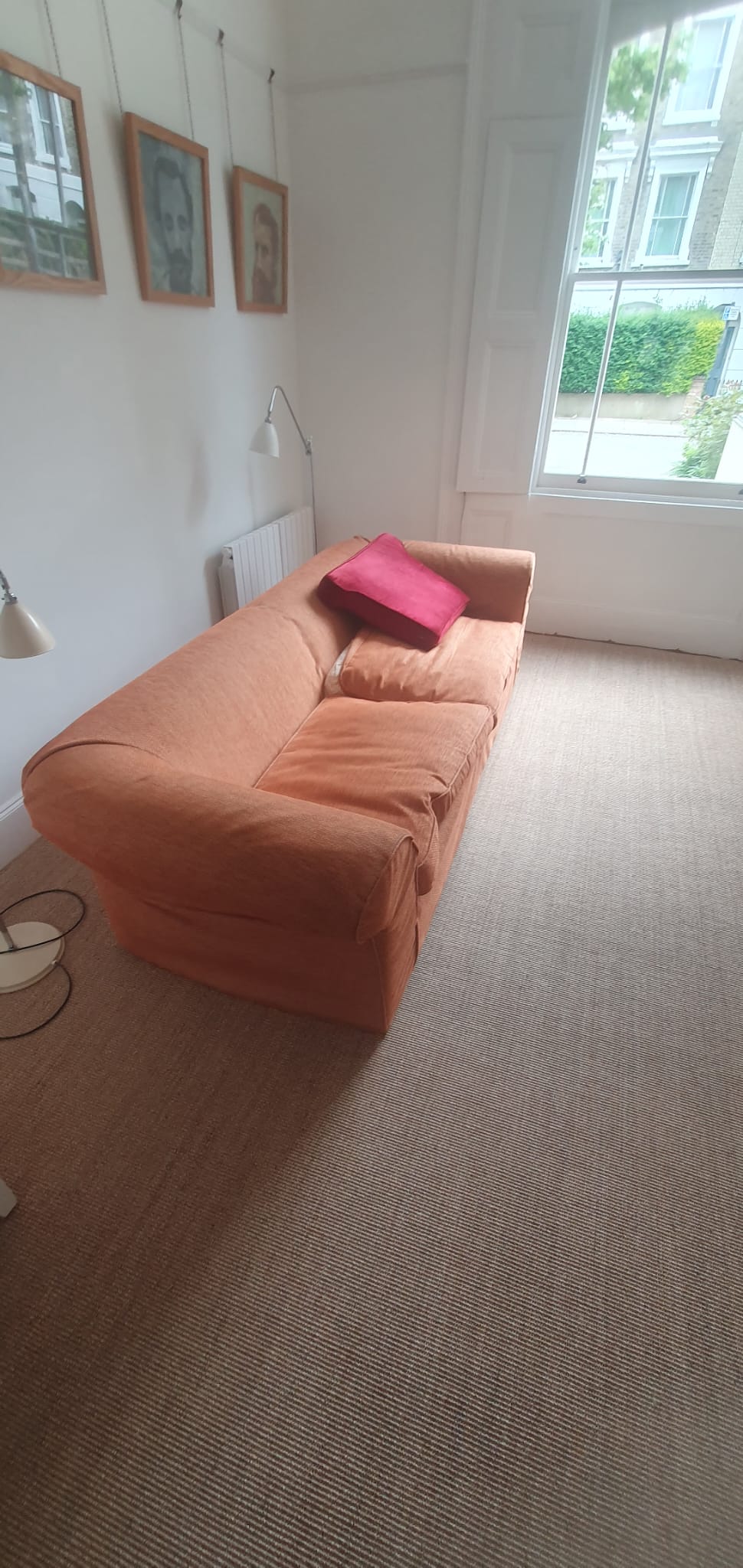 Fibre Carpets Sisal Easy Clean Boucle Sunstone installation in St John's Wood-2