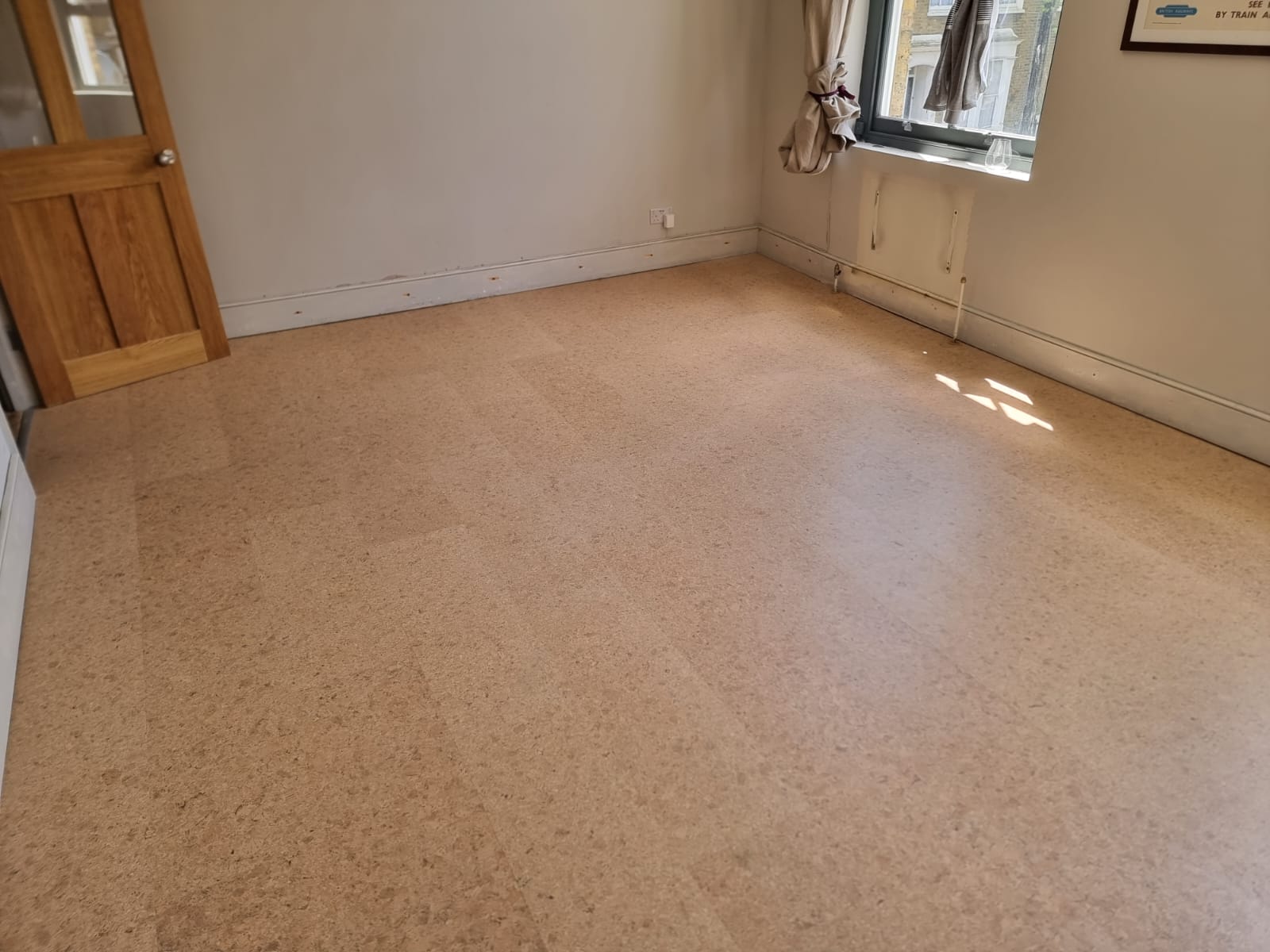 Granorte Naturals Champagner Sand Cork Installation in Barnes - Cork Flooring - Commercial