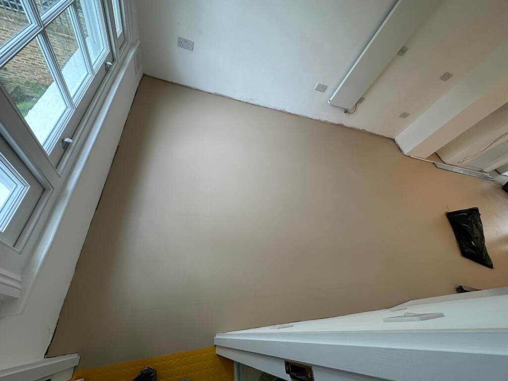 Nora Rubber Flooring Noraplan Uni 6177 Installation In Croydon - Rubber Flooring - Croydon - Residential